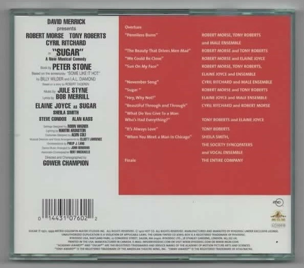 Sugar - Original MGM Broadway Cast Recording - CD Album - Elaine Joyce - Image 2 of 2