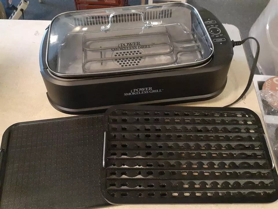 AS SEEN ON TV Smokeless Indoor Electric Grill POWER 1500 Watts Non-Stick BBQ