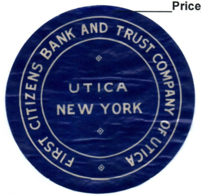 VINTAGE BANK ENVELOPE SEAL FIRST CITIZENS BANK AND