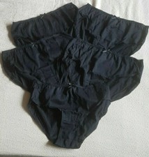 5 Pairs Girls Plain Black