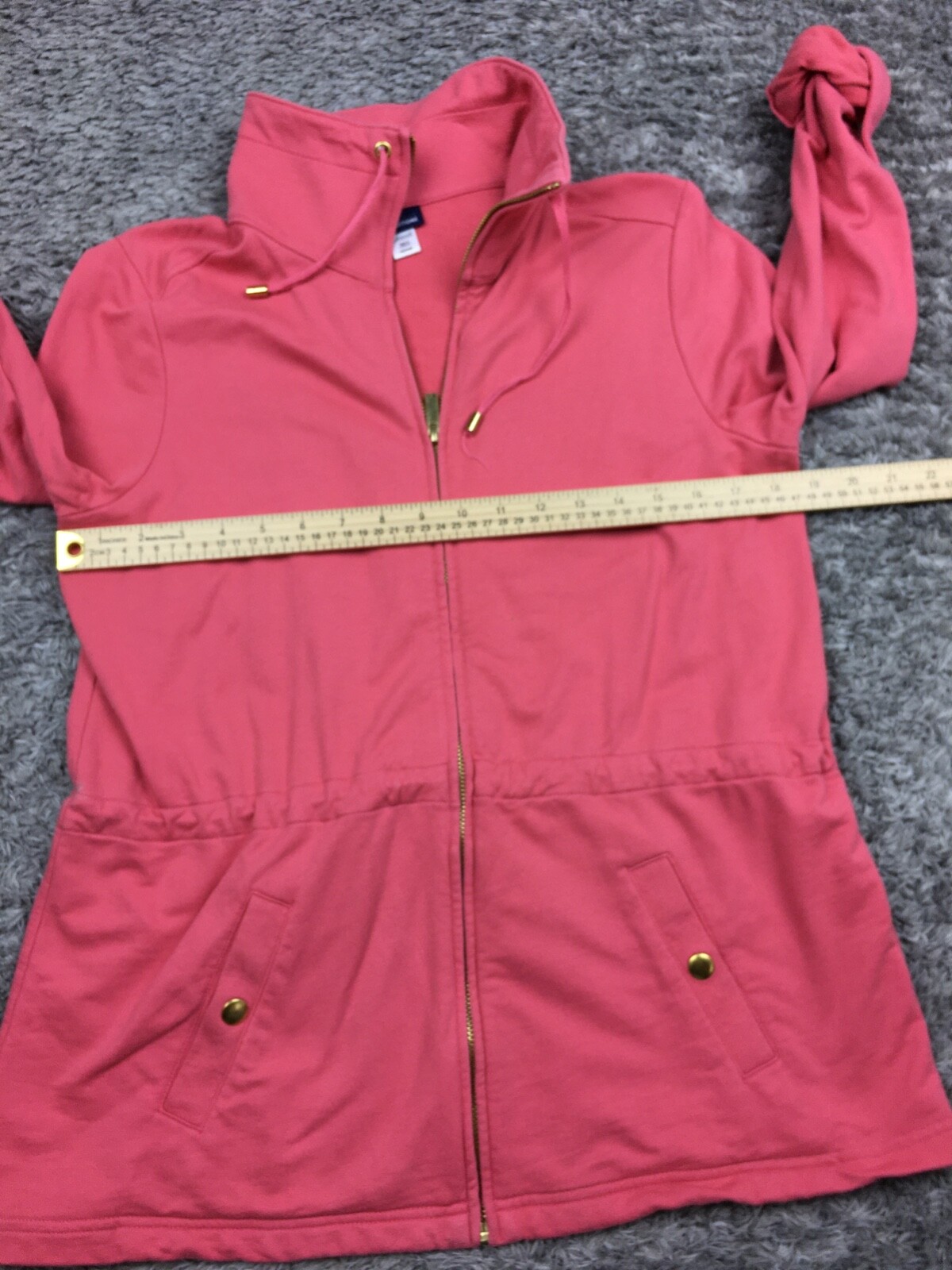 Basic Editions Jacket Womens Size Medium Pink Ful… - image 6