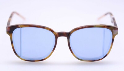 Dior Sunglasses, Tortoise Reflective Blue CHRISTIAN DIOR DIORONDE1 QYI/A4 MATTE BLUE TORTOISE w SILVER  main image 4