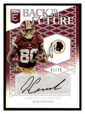 2018 Donruss Elite #BFS-JC Jamison Crowder Back to the Future Signatures #/75
