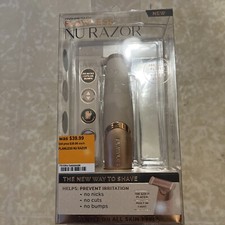 Nu Razor Finishing Touch Flawless 18K Gold Plated Built In Light Rechargeable