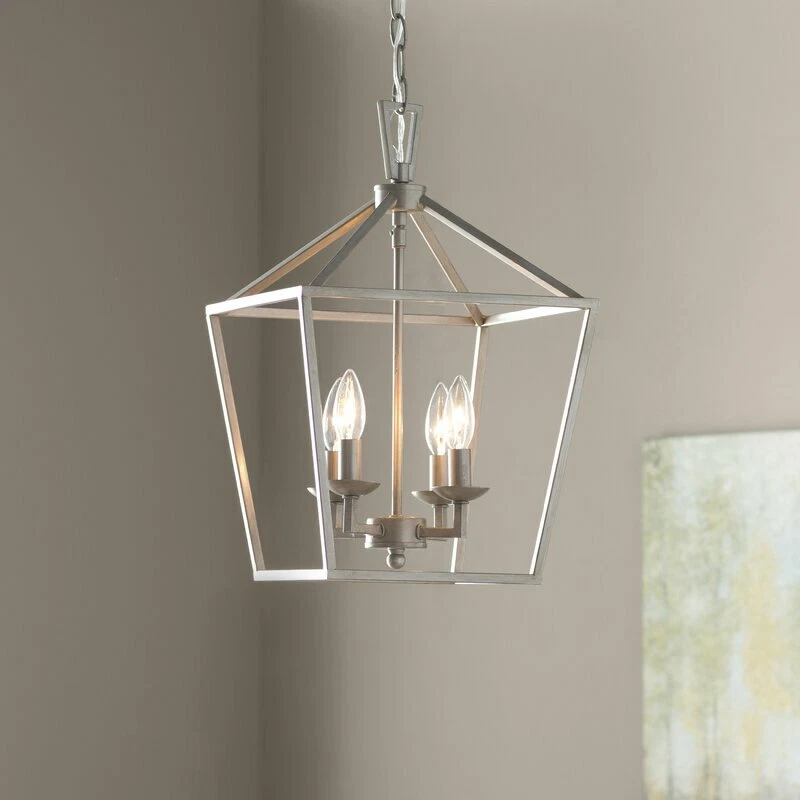 4 light lantern geometric pendant deals