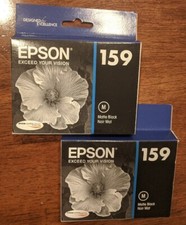 NEW GENUINE EPSON 159 MATTE BLACK INK CARTRIDGE