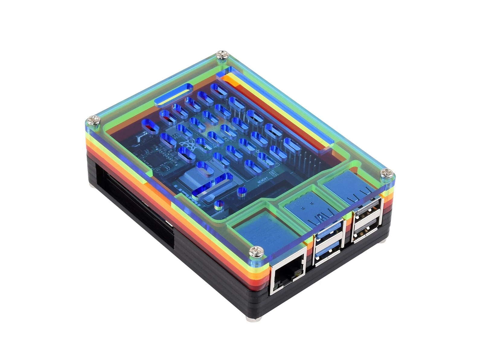 Waveshare Acrylic Case for Raspberry Pi 5 - Thumbnail 2