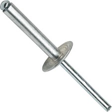 Large Flange Pop Rivets 3/16" x 1" Aluminum Body Steel Mandrel (6-16) Qty 1000