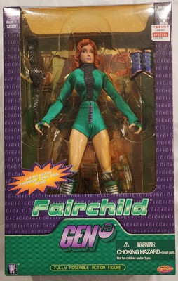 Gen13 Fairchild figure with Special Ed. Chromium Comic Book  Previews Exclusive!