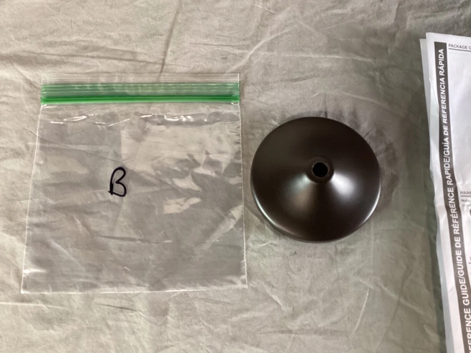 Allen + Roth Latchbury 5-Light Chandelier Aged Bronze REPLACEMENT Canopy #B ONLY - Image 2 of 4