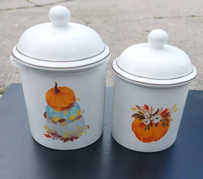  Fall Storage Containers by Celebrate It,  Canisters, Ceramic, Kitchen 