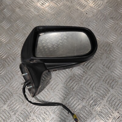 2002 MAZDA PREMACY  DRIVER RIGHT SIDE WING MIRROR BLACK 010089