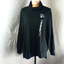 New Pink Victoria's Secret women's oversized turtleneck sweatshirt fleece Top S