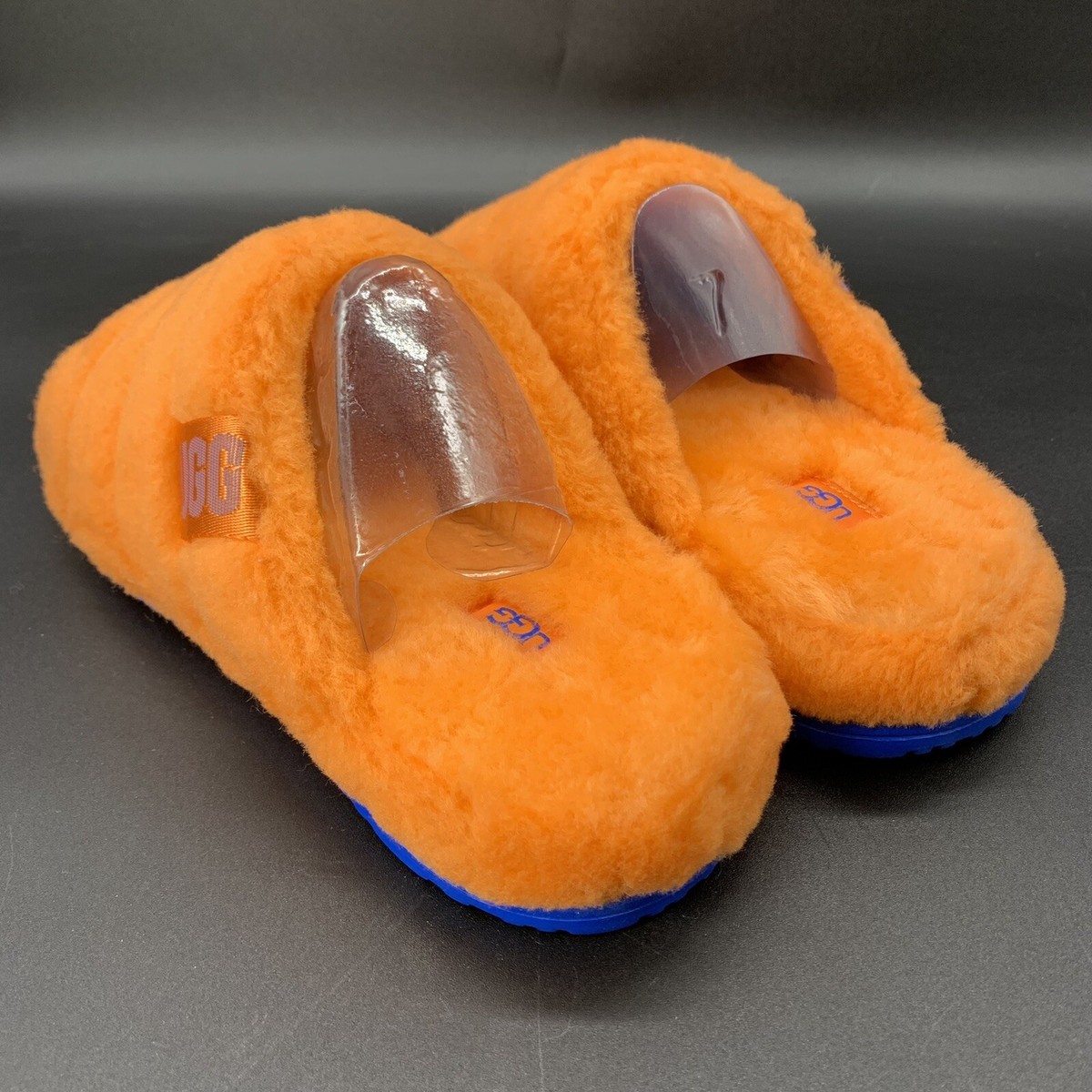 UGG FLUFF YOU SLIPPER SLIDE SANDAL CLEMENTINE ORANGE WARM 