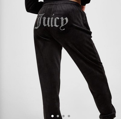 Juicy Clothes Black Velour Tracksuit 