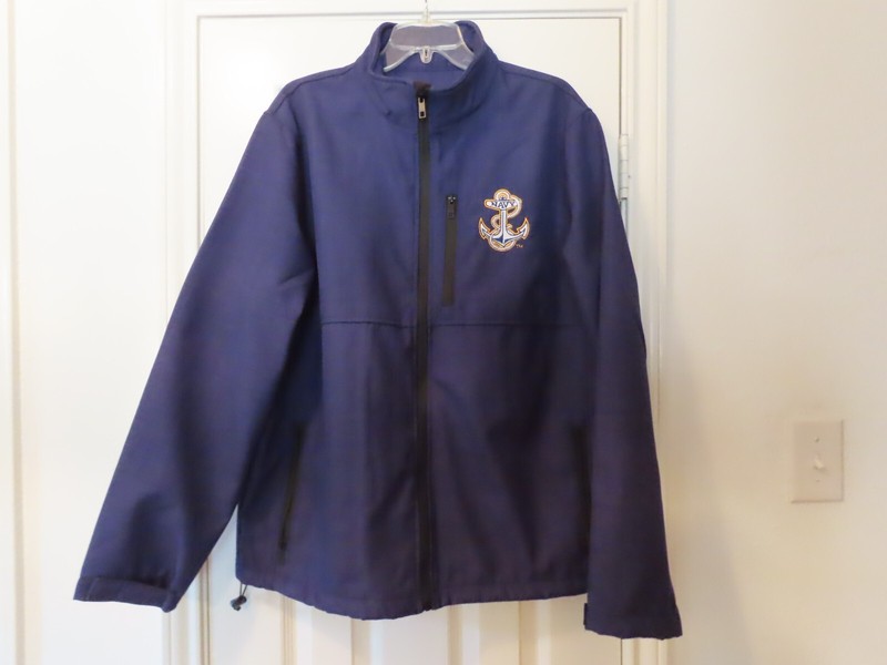 Men's Navy Anchor Softshell Jacket Large