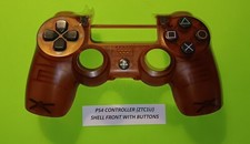 PS4 Controller ZCT1U Shell Front - Clear Red - With Buttons  Pads