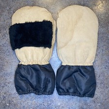 Vintage Genuine Leather Lined Size Jumbo over Mittens