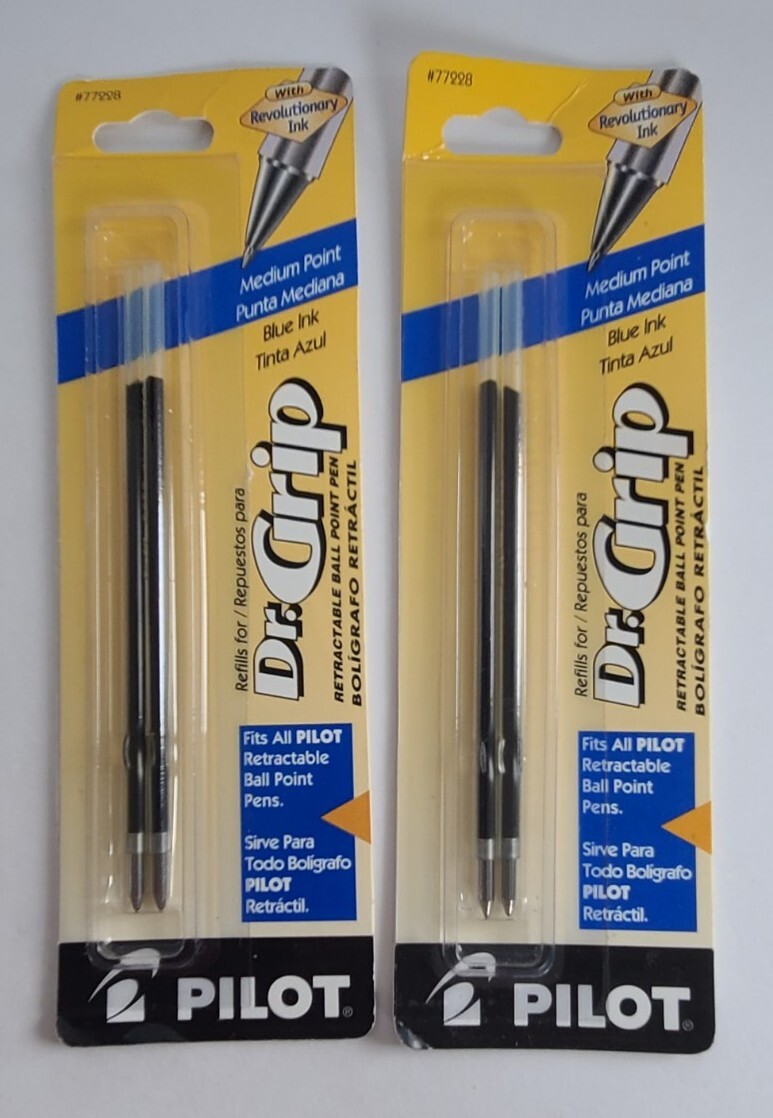 New Grip Retractable Ballpoint Pen Refill For All Pilot Pens