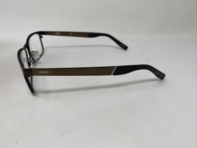 HUGO BOSS HG 0228 YZ4 54/17/140 BROWN METAL FULL RIM EYEGLASSES