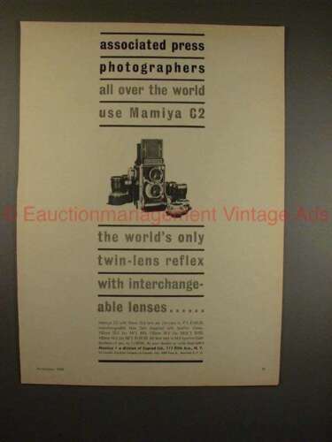 1960 Mamiya C2 TLR Camera Ad - Associated Press Use!! - Picture 1 of 1