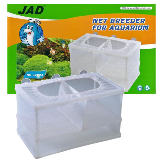 baby fish breeding net Fish Breeder Hatchery JAD Dual 2in1 Isolation Net Breeding for Fry Baby Fish