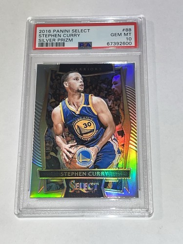 2016-17 SELECT STEPHEN CURRY SILVER PRIZM #88 PSA 10 GEM MINT MVP WARRIORS