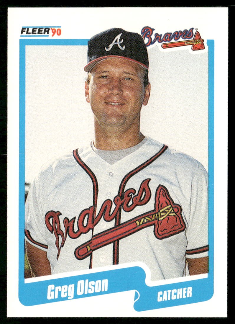 Greg Olson 1990 Fleer Update #U-5 Atlanta Braves