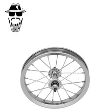 ORIGINAL LOWRIDER 12" Chrome Front Bicycle Wheel 20 Spoke Steel Rim 3/8 Axle.