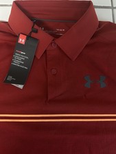 NWT UNDER ARMOUR HEAT GEAR PERFORMANCE GOLF SHIRT MENS LARGE RETAIL 65