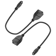 USB to DC 5.5 x 2.1mm Power Cable Adapter 5V Charging Cable DC 5521 Female to...