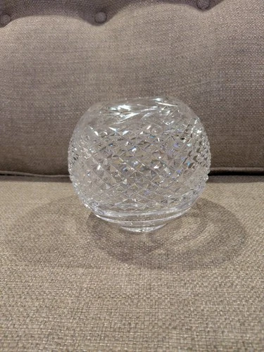 Vintage Waterford Crystal Rose Bowl Glandore Pattern Brilliant