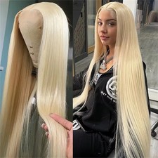 Straight 613 Blonde 13x6 HD Lace Front Wig Human Hair 13x4 Lace Frontal Wigs