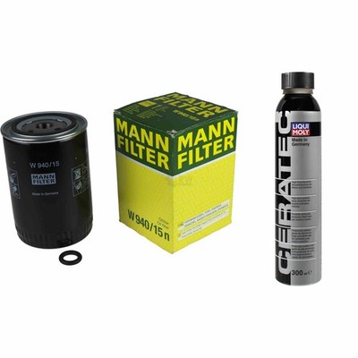 MANN-FILTER ÖLFILTER W 940/15 n + LIQUI MOLY Cera Tec 3721
