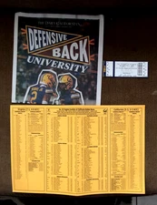 2025 California Bears - Virginia TICKET Press Flip Chart & Cal Daily Paper