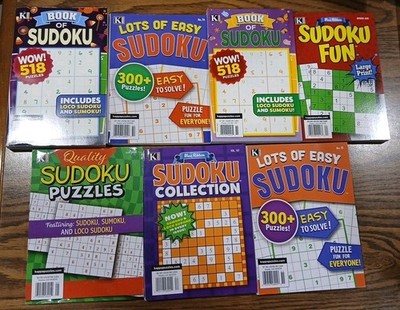Lot of 7 Kappa Sudoku Puzzle Books 