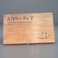 70pcs Alphabet Stamps Vintage Wooden Rubber Letter Number And Symbol Stamp Set 1