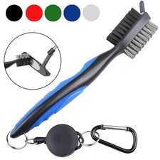 Double Sided Golf Club Cleaning Brush Retractable Groove Sharpener Cleaner Tool 