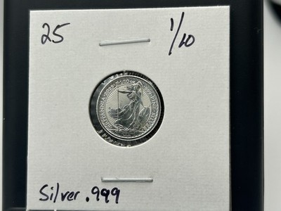 2025 Great Britain 20 Pence Silver Britannia 1/10 Oz Silver .999