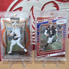 Panini Bengals Burrow Higgins Evans Select Prizm Serial # Football Card Lot