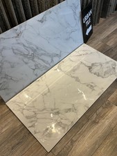 60x120cm White & Copper Vein Pattern High Gloss Designer Porcelain Tiles