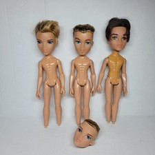 Lote de muñecas Bratz Boyz incompletas como están para restauración personalizada única en su clase