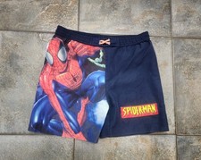 Vintage Y2K Spider-Man Boys 5 Marvel 2004 Lined Swim Trunks Board Trunks