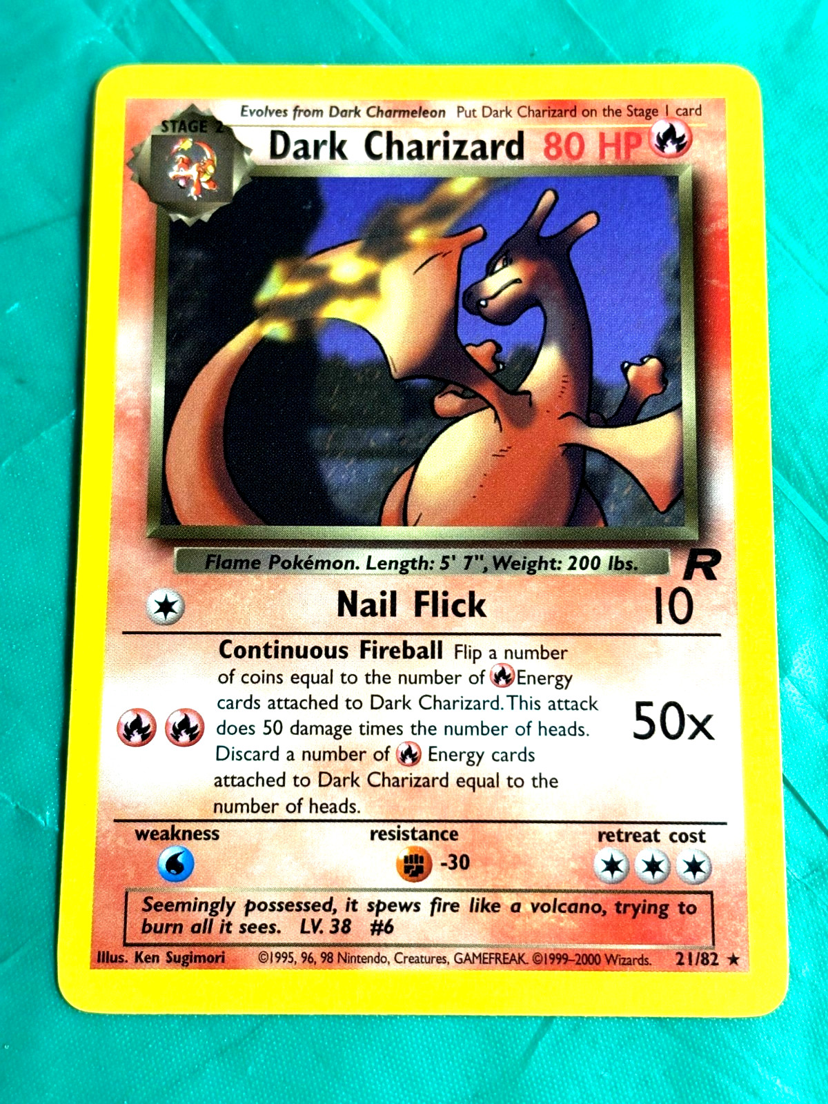 Dark Charizard 21/82 Team Rocket / Non Holo / Near Mint NM / Card