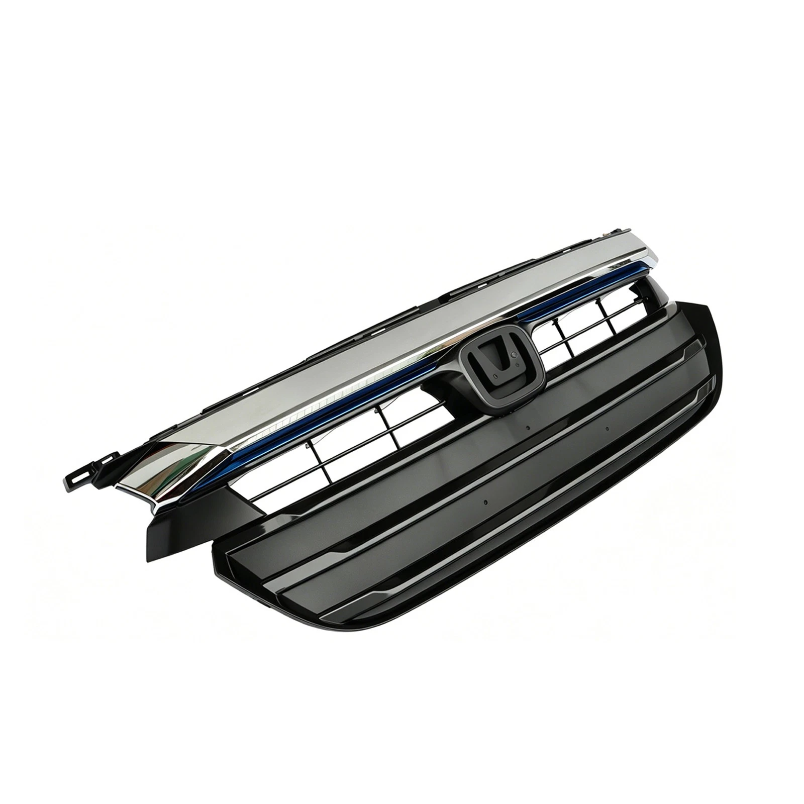Front Upper Bumper Grille with Chrome Molding For 2019-2022 Honda Insight image 2