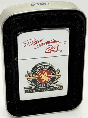 #ad Vintage 1996 Jeff Gordon Winston Cup NASCAR Champion HP Chrome Zippo Lighter New $48.95