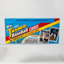 Topps Trading Cards - 1992 Traded Baseball -The Complete Set (132 Picture Cards)