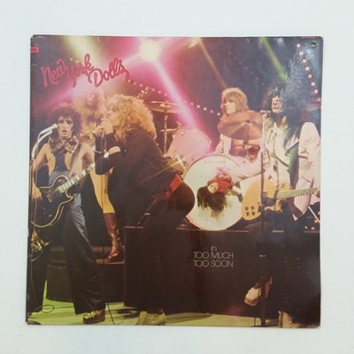 NEW YORK DOLLS Too Much Too Soon 6338498 GEMA LP Vinyl VG++ Cvr VG+ Insert 1974