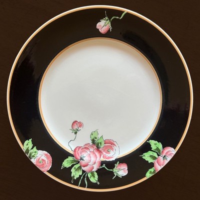 Rare SYRACUSE CHINA ''Cotton Bolls'' Plate design by famed artist HARRY G. AITKEN