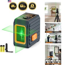 Livella Laser, Livella Laser Autolivellante 100ft con Staffa Magnetica, Verde Las...